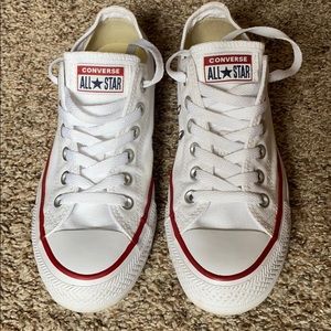 White Low top Converse